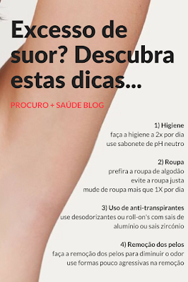 Dicas para evitar e tratar o excesso de suor