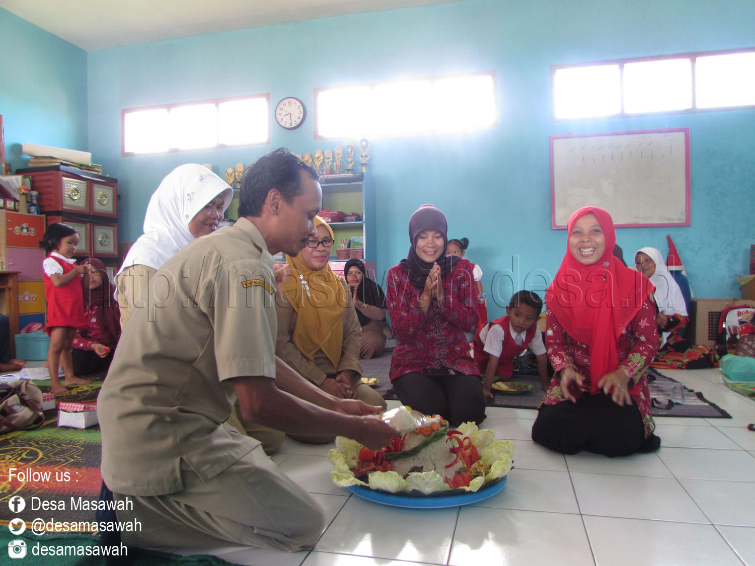 Sambutan Hangat Pada Peresmian Gedung Paud Kober Bahari Mandiri Di Dusun Madasari Desa Masawah