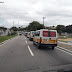 Permissionários do transporte escolar protestam na árvore de Mirassol às margens da rodovia BR- 101 Sul em Natal