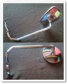 Aksesoris Vespa - Spion Model Bulat dan Lonjong Aksesoris Vespa -Spio Berlapis Krom