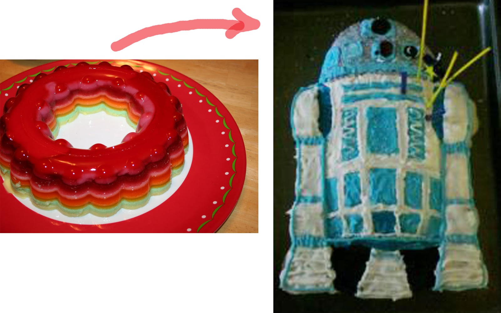 Happy Words & Things R2D2 Jello Madness! Stained Glass Jello Mold.