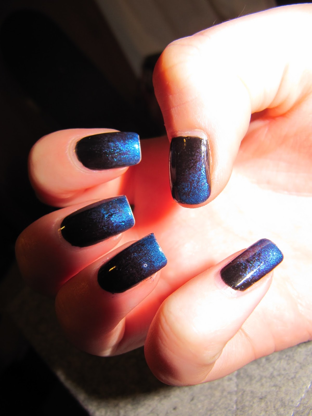 Costello Nails - Swatches / Reviews: Black & Blue Gradient Nails - Collection 2000, Frontcover