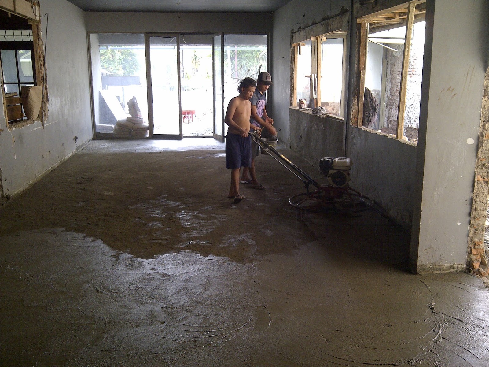Pengerjaan Pengecoran & Finishing Floor Hardener - Cipete, Jakarta Selatan