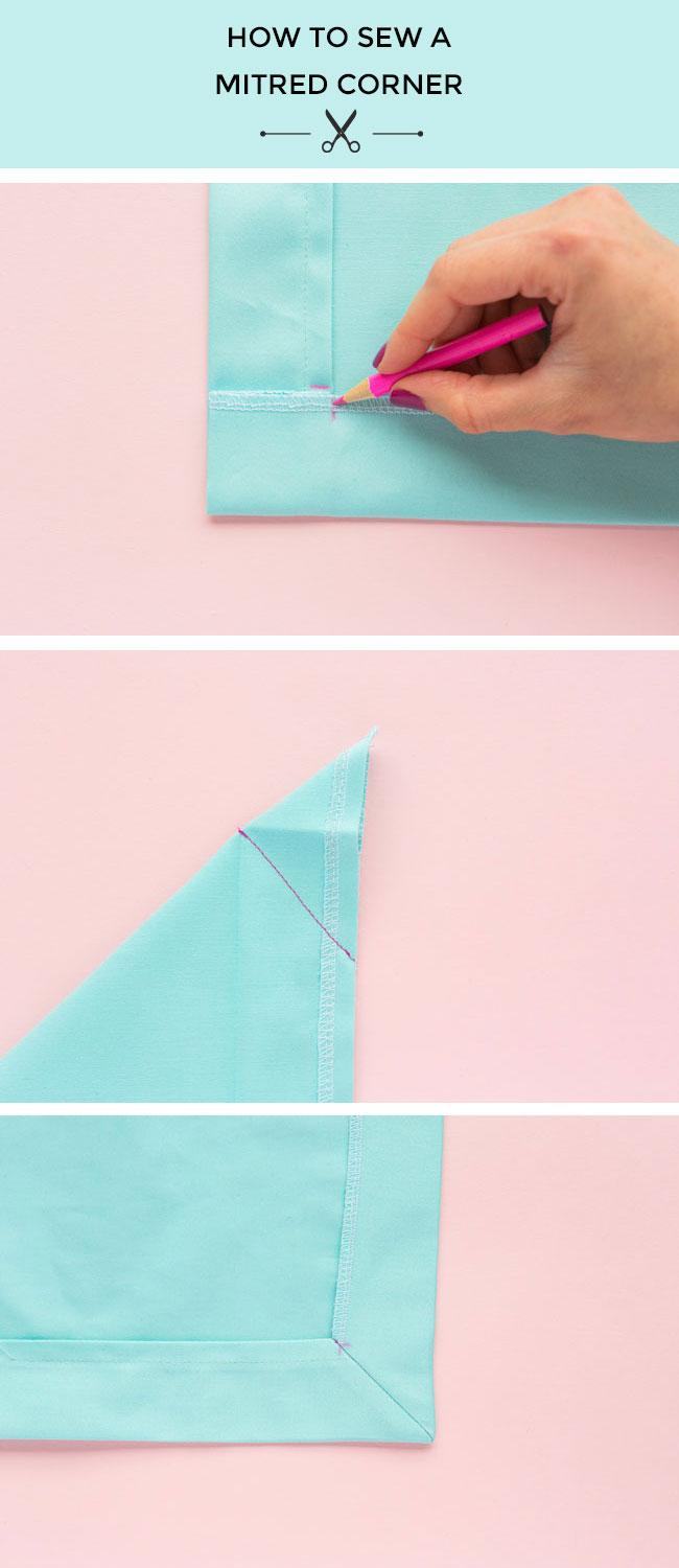 How to Sew a Mitred Corner - Tilly and the Buttons