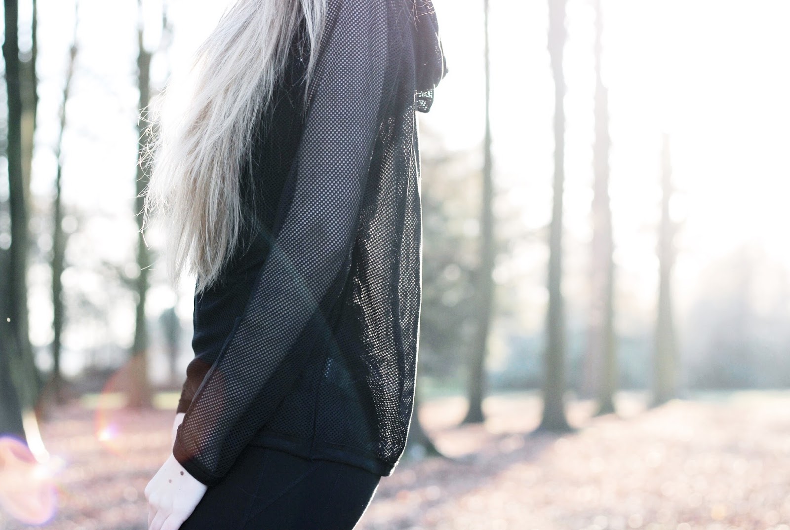 Mesh jacket Black activewear mesh jacket by South Beach