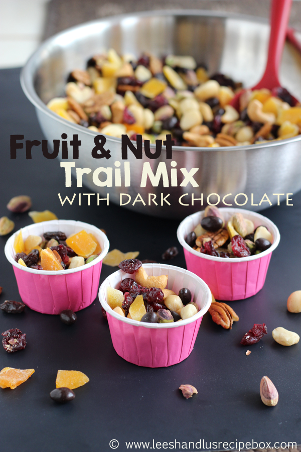 Leesh & Lu's Recipe Box Fruit & Nut Trail Mix with Dark Chocolate