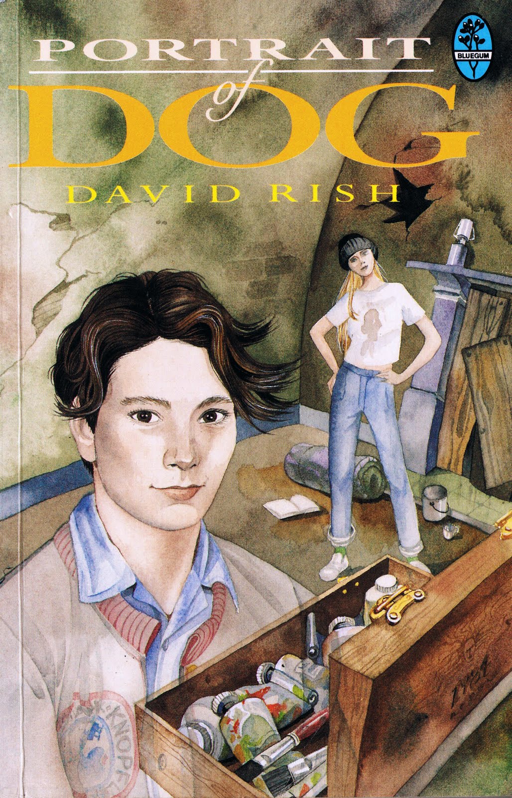 Little Library of Rescued Books: Portrait of Dog by David Rish