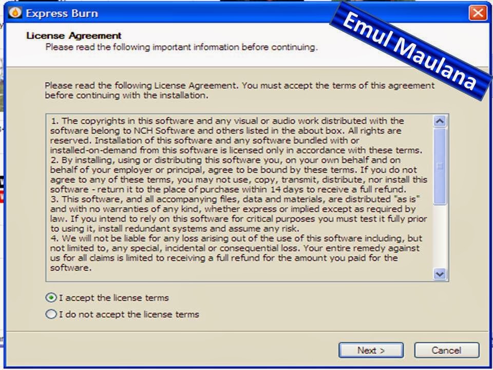 Cara menginstal dan menggunakan expres burn/burning express Cara
