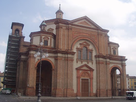 The remodelled cathedral in the town of Voghera in Lombardy