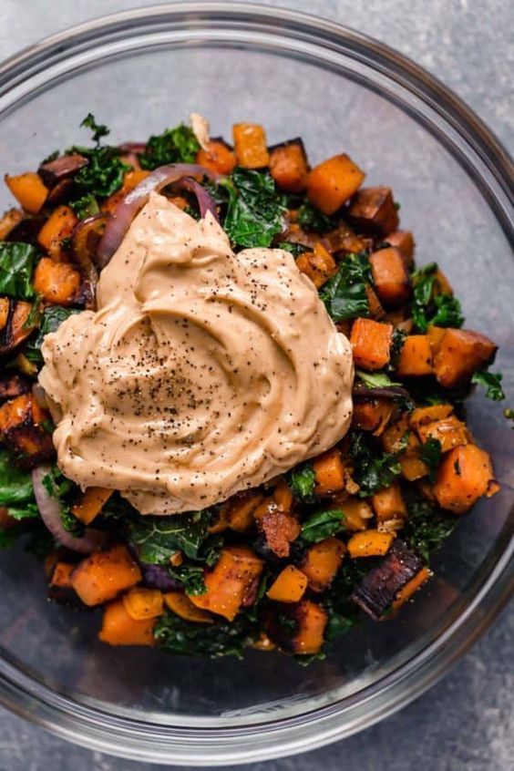Warm Chipotle Lime Sweet Potato Salad | whole30 salad | gluten-free side dish | dairy-free potato salad | paleo side dish| healthy side dish || The Real Food Dietitians #whole30 #glutenfreerecipes #healthysides