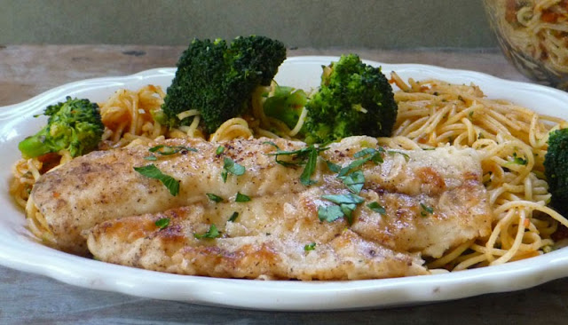 Tilapia with Lemon Butter Sauce | by Life Tastes Good #fish #healthy