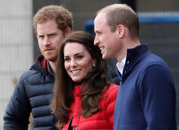 Prince Harry, Kate Middleton, Prince William at London Marathon