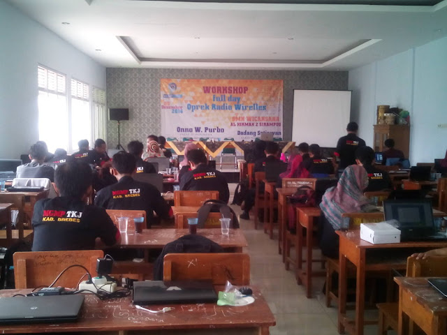 Suasana workshop saat istirahat