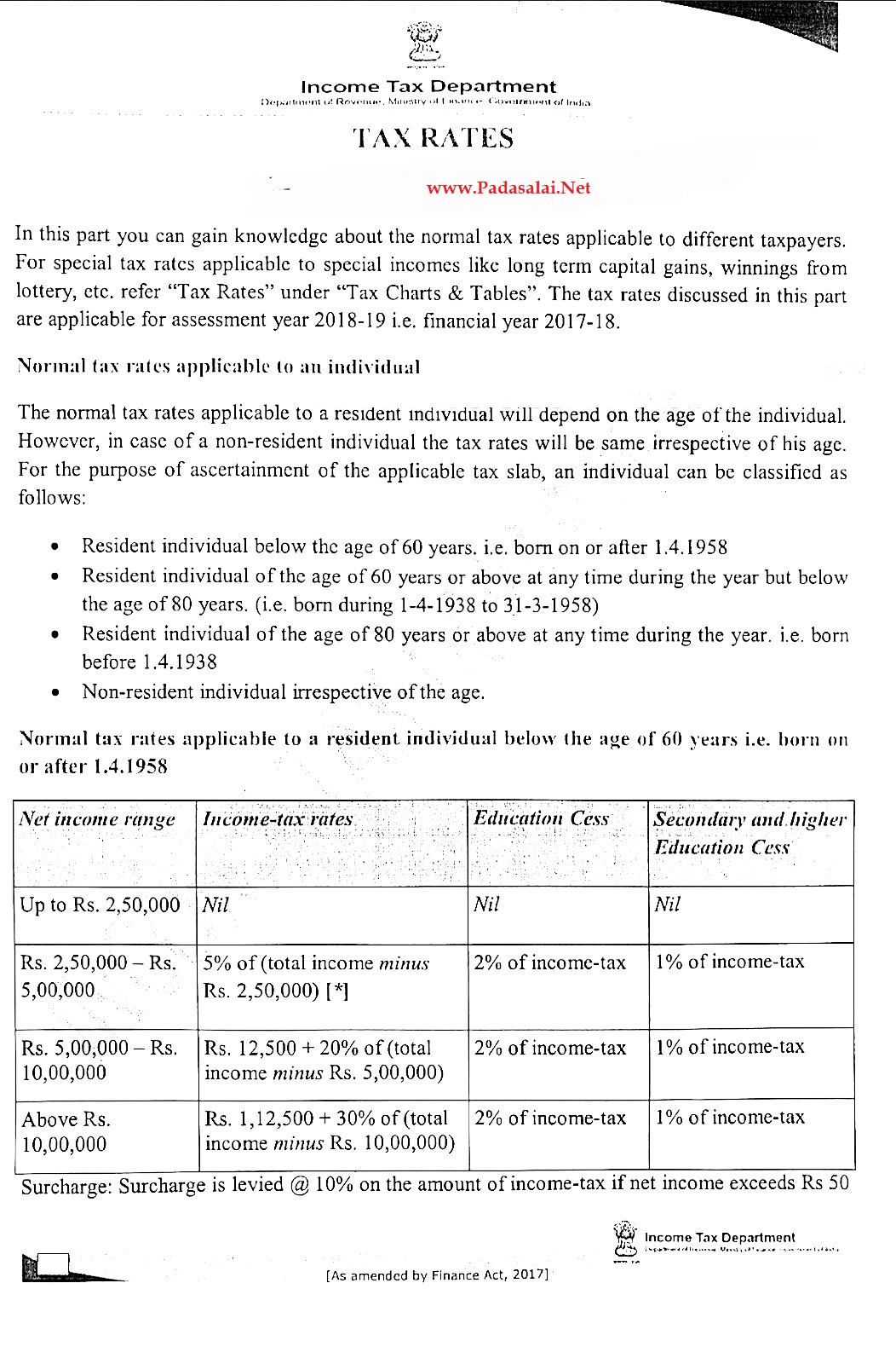 Income Tax Slabs 2017 18 Padasalai Net No 1 Educational Website budget-2024-tax-slabs-india-elena-heather