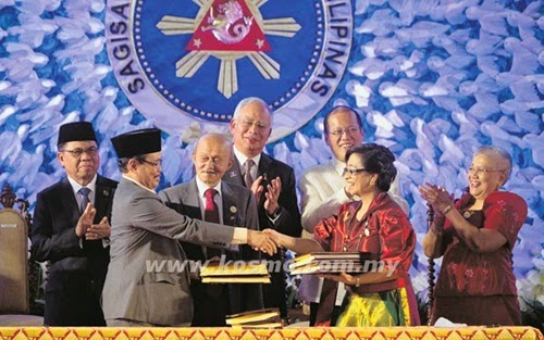 gambar Perjanjian Bangsamoro, isi Perjanjian Bangsamoro, kerajaan Filipina dan Barisan Pembebasan Islam Moro (MILF) 