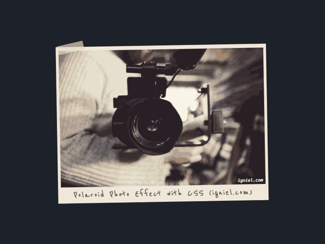 Bingkai Foto dan Gambar Polaroid dengan CSS ala Igniel Bingkai Foto dan Gambar Polaroid dengan CSS ala Igniel