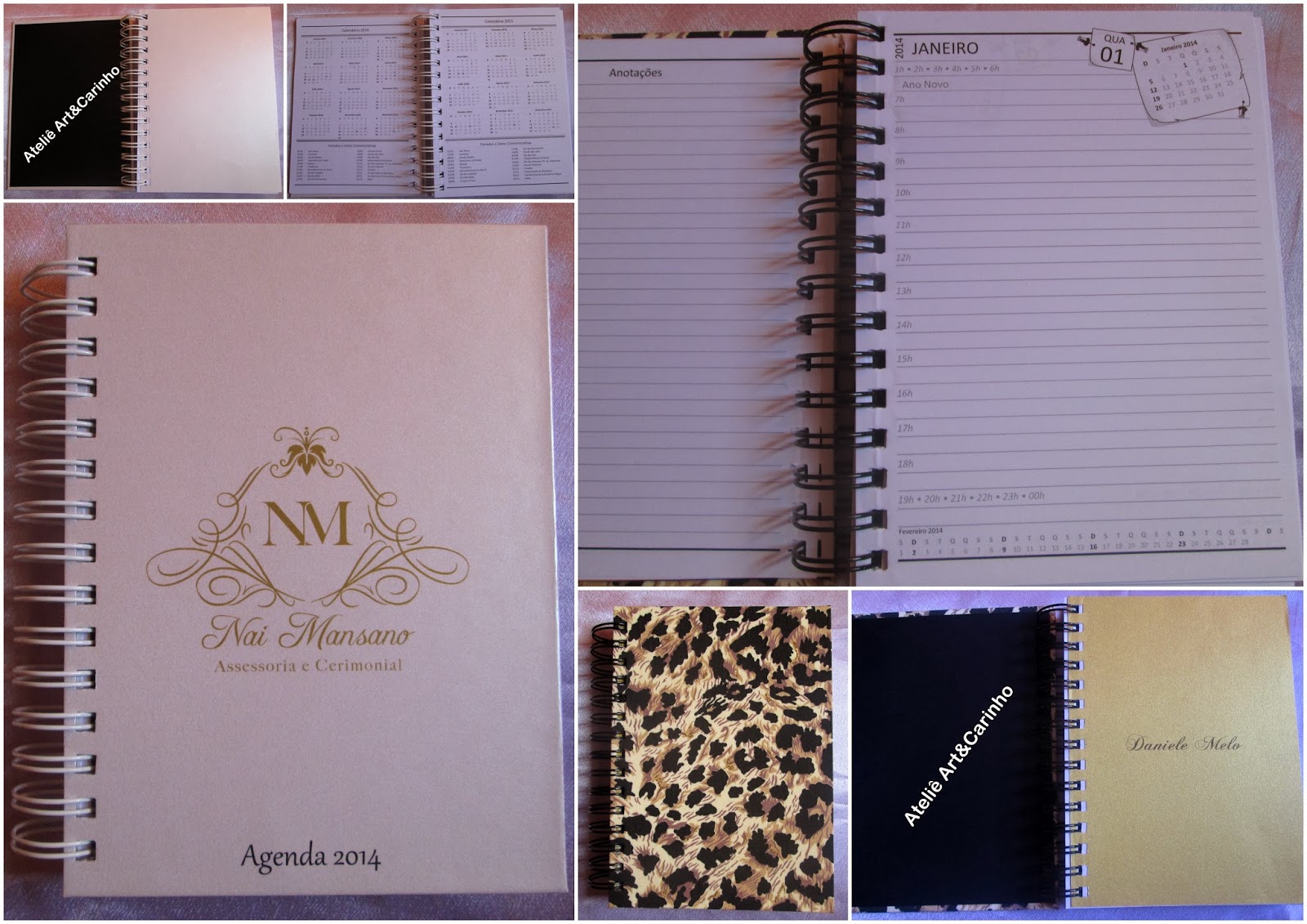 Ateliê Art&Carinho Agenda personalizada