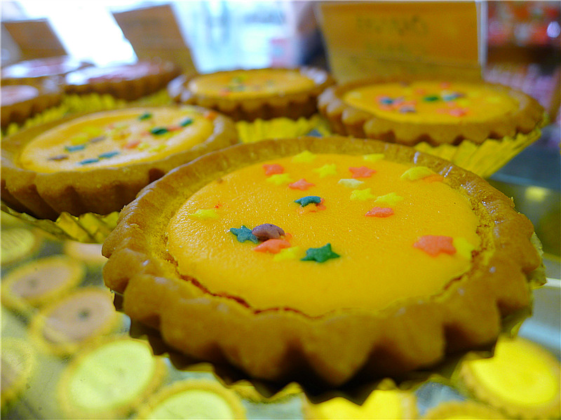 Flaky Strawberry Cheese Egg Tart and Mango Cheese Egg Tart for your