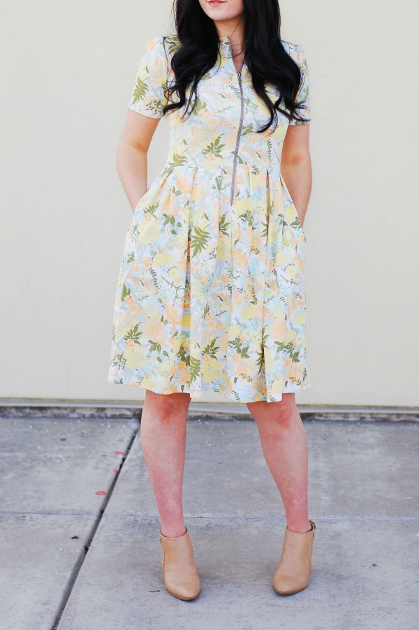 Lifestyle and motherhood blogger Love Love Love shares how the LuLaRoe nursing friendly dress is a great fashionable option for breastfeeding moms!