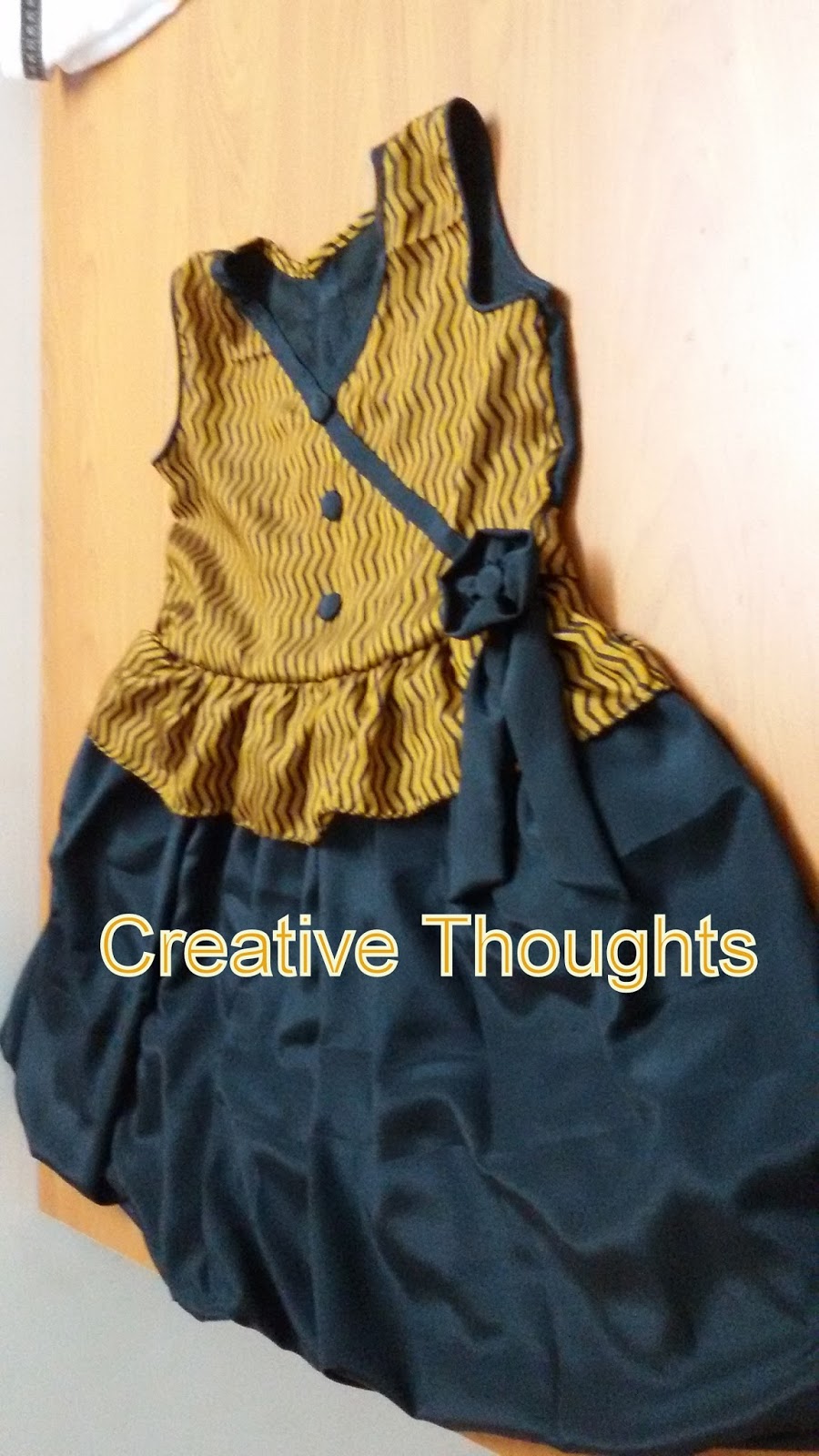 long balloon frock