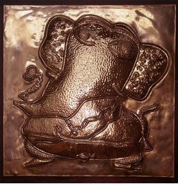 S.G.Vasudev, GANESHA 31cms x 31cms  Medium: Relief in copper 