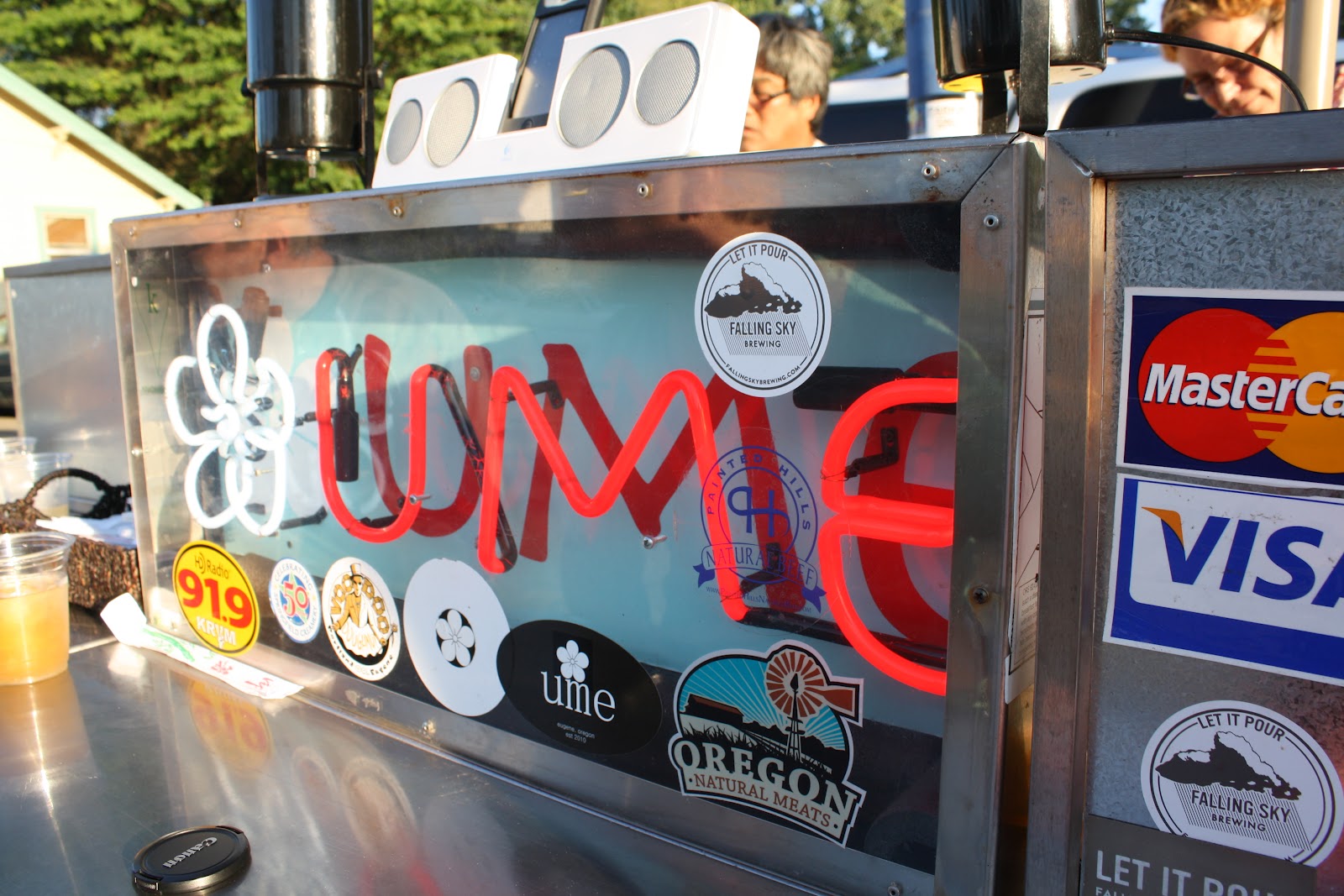 Brannie Travels Food Ume Grill food cart in Eugene