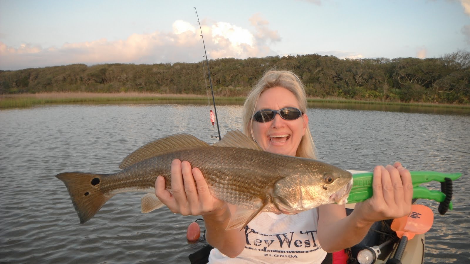 Action Kayak Adventures Saint Augustine Guana Lake kayak fishing 08/19