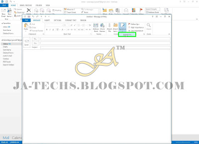 Auto Add Signature in MS Outlook Emails - Step 3