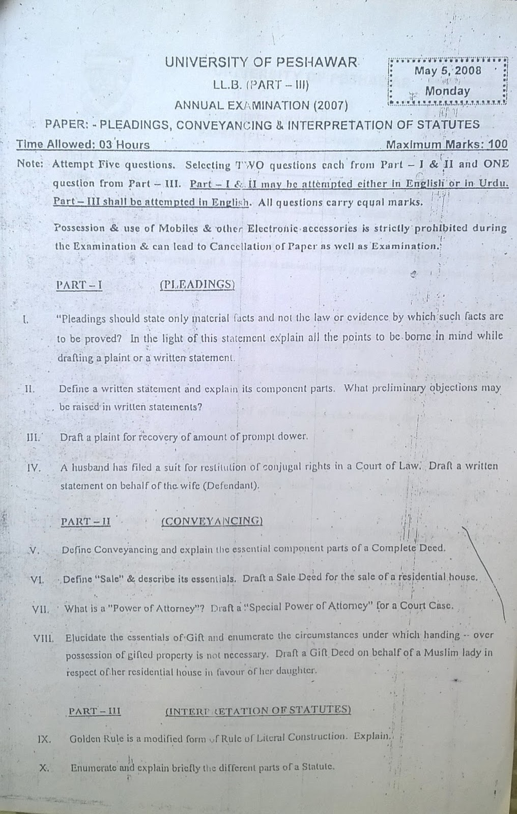 education pleading convincing papers pleadings paper