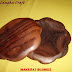 Mangkok sambal kayu SONOKELING model belimbing dimater 10 cm by KAYU LANGKA CRAFT 