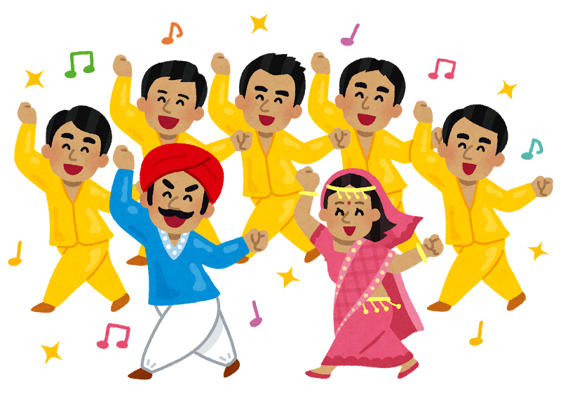 踊るインド人達のイラスト かわいいフリー素材集 いらすとや