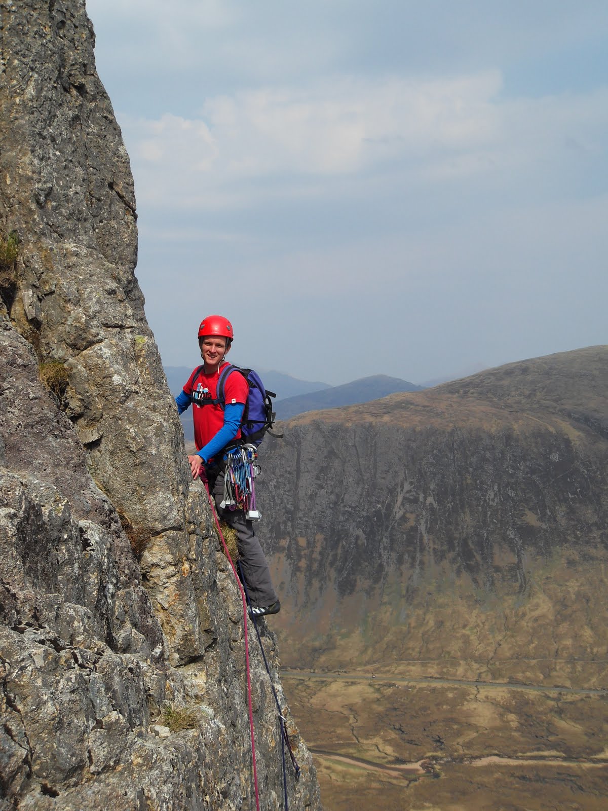 Climbing in Scotland 29 April North Face Route