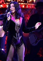Cher during her 'Burlesque' set on her 'Dressed To Kill Tour'