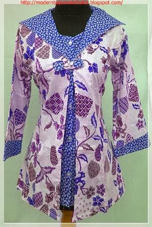 Gambar model baju batik wanita untuk kerja