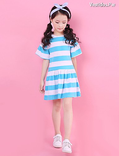 Niñas Sencillos Bonitos Vestidos Para NiÃ±as Casuales Vestidos