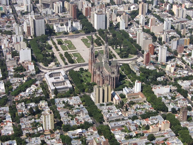 vista aérea de La Plata