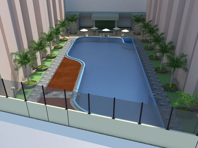 Fatih Studio -- Parta San Jaya: Desain Kolam renang Core Hotel