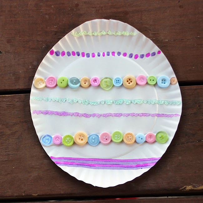 Paper Plate Easter Egg Munchkins and Mayhem
