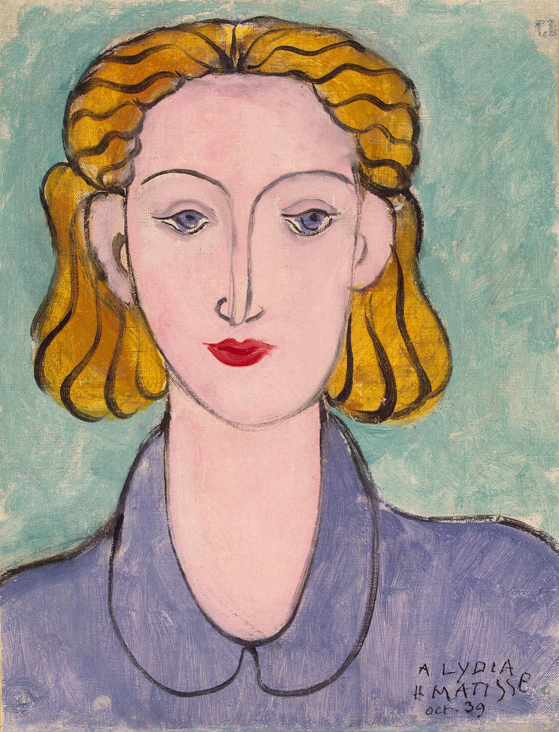 breedtegraad Makkelijk te begrijpen instinct Young Woman in a Blue Blouse (Portrait of Lydia Delectorskaya) - Henri  Matisse | Endless Paintings
