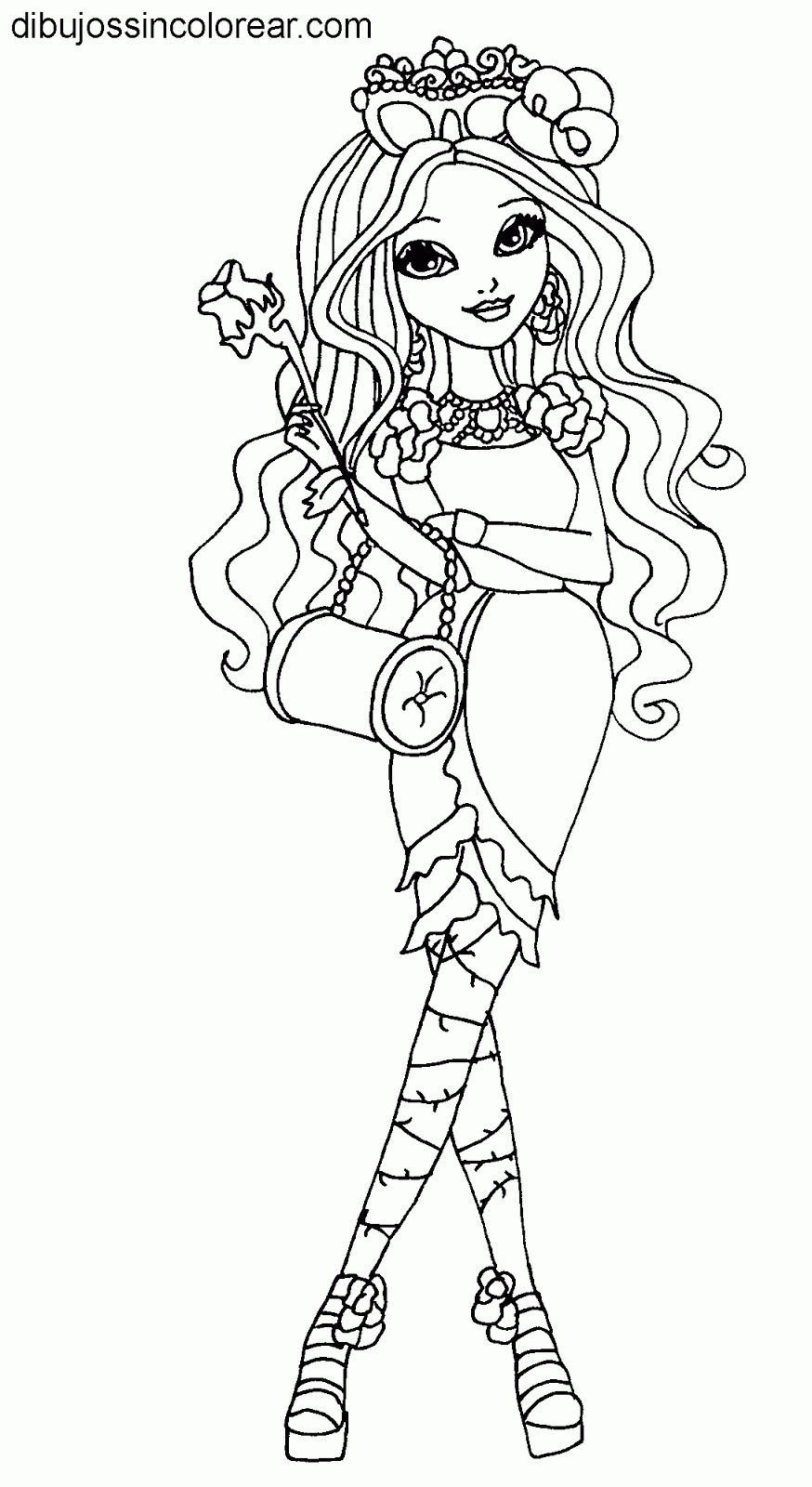 Dibujos Sin Colorear: Dibujos de personajes de Ever After High para