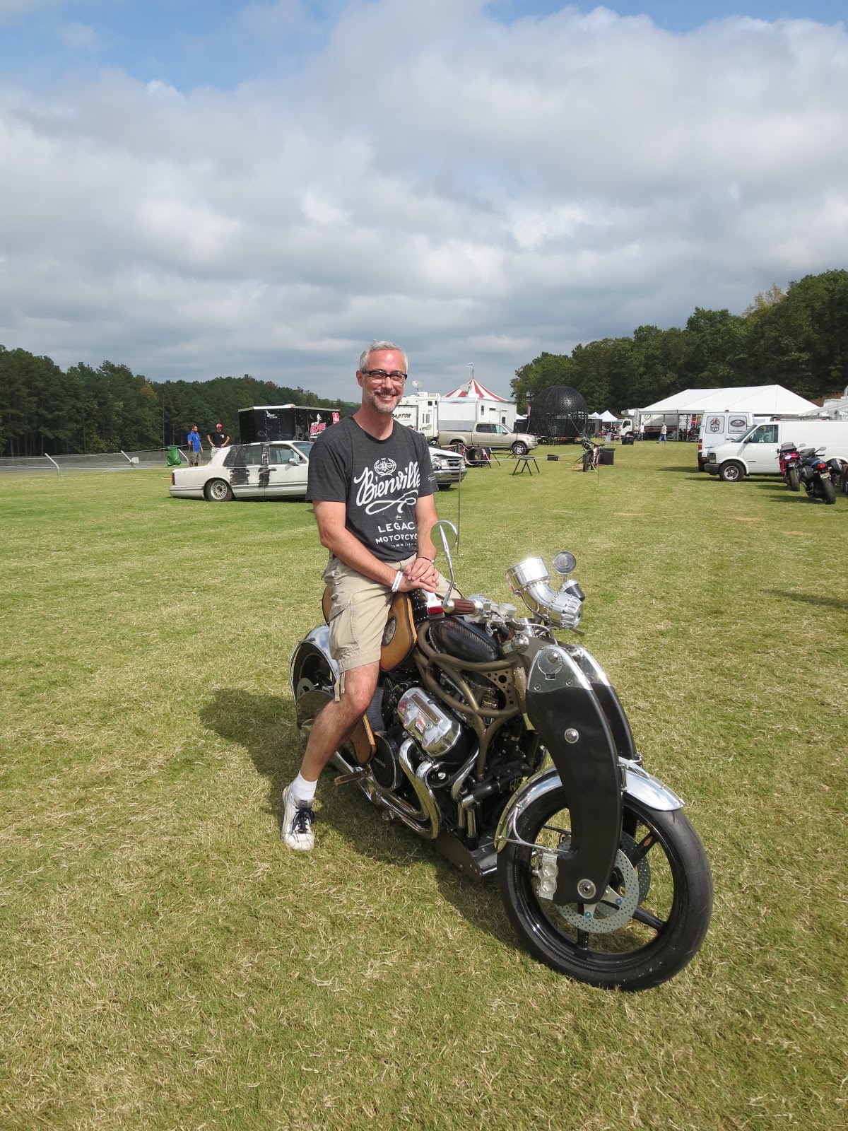 Jim Jacoby with his Bienville Legacy Motorcycle