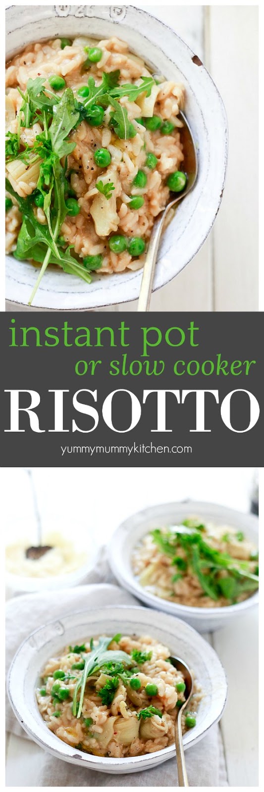 Instant Pot Risotto with Peas and Artichokes Yummy Mummy Kitchen A