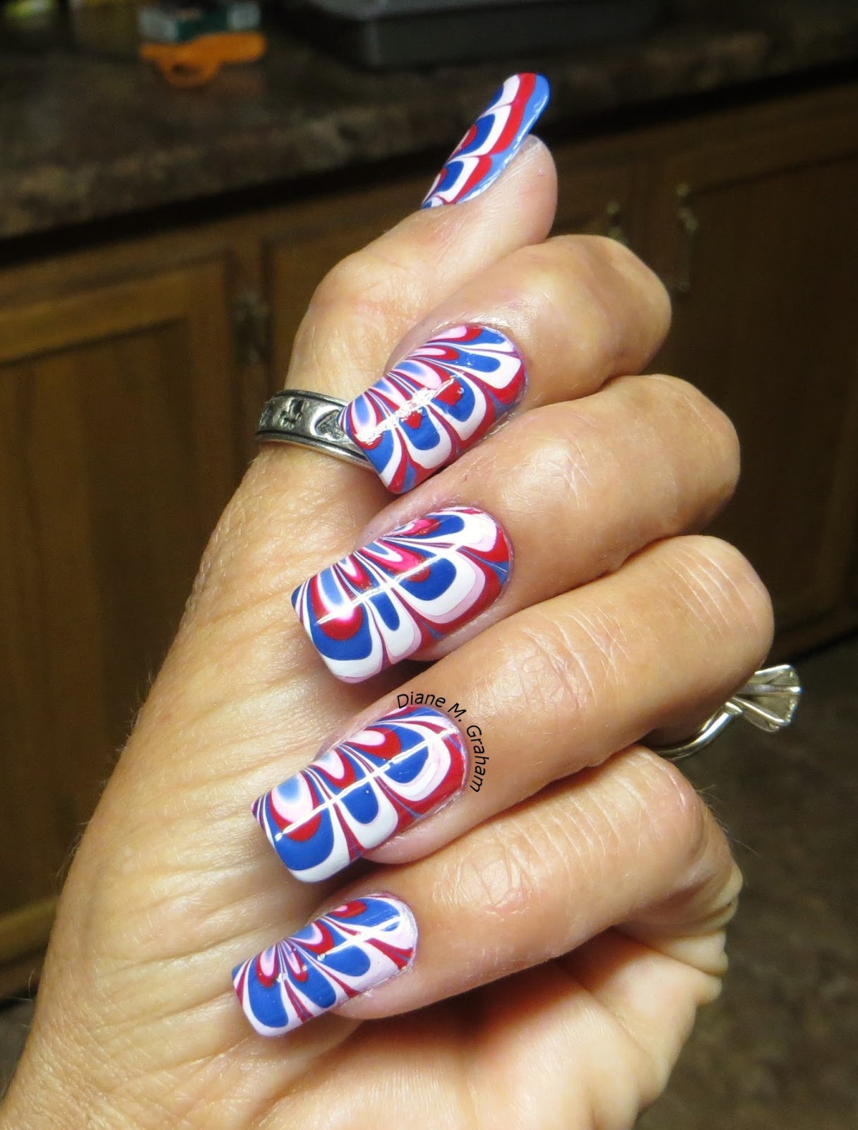 Easy 4th of July Nail Look with No Design