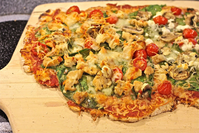 An Illionis shaped wholewheat pizza on www.anyonita-nibbles.com