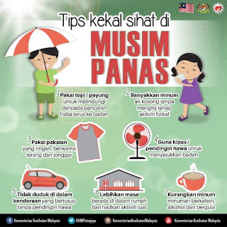 Tips Kekal sihat di MUSIM PANAS