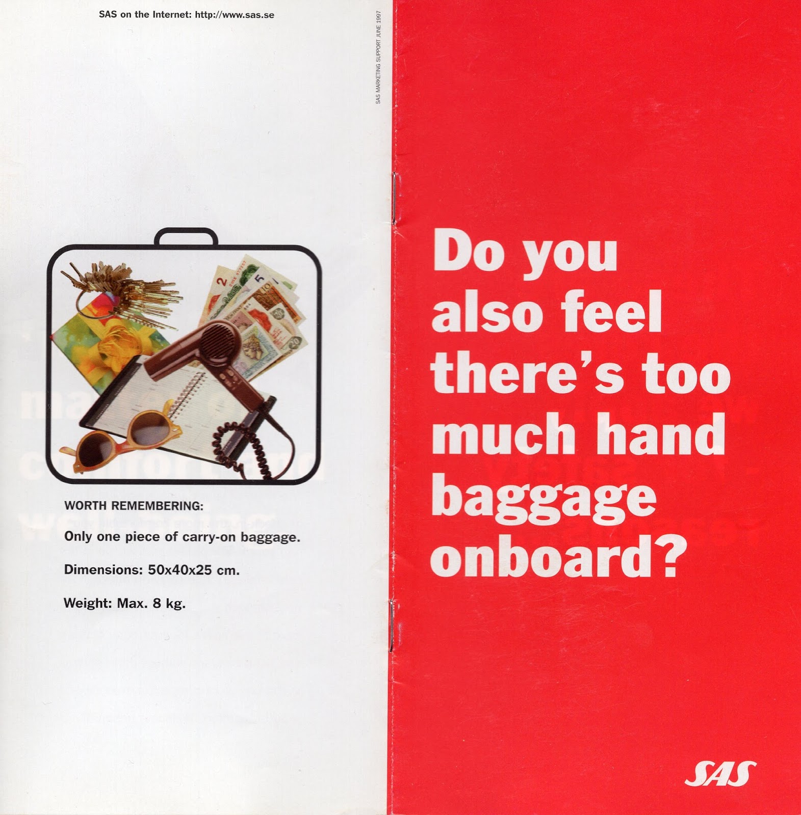 sas carry on baggage