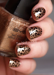 nails leopard nail designs animal gold golden brown fabulous nyc coat cheetah stamp prettydesigns w7 nailasaurus pretty idea glitter french