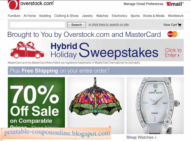 Overstock coupon december 2018