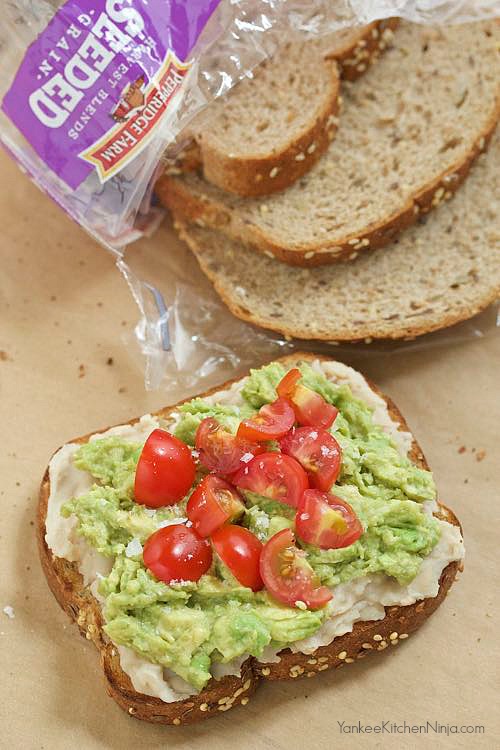 Protein packed white bean and avocado toast