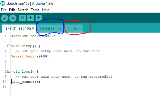 Arduino, Cara Upload Program di Semua Tab Arduino